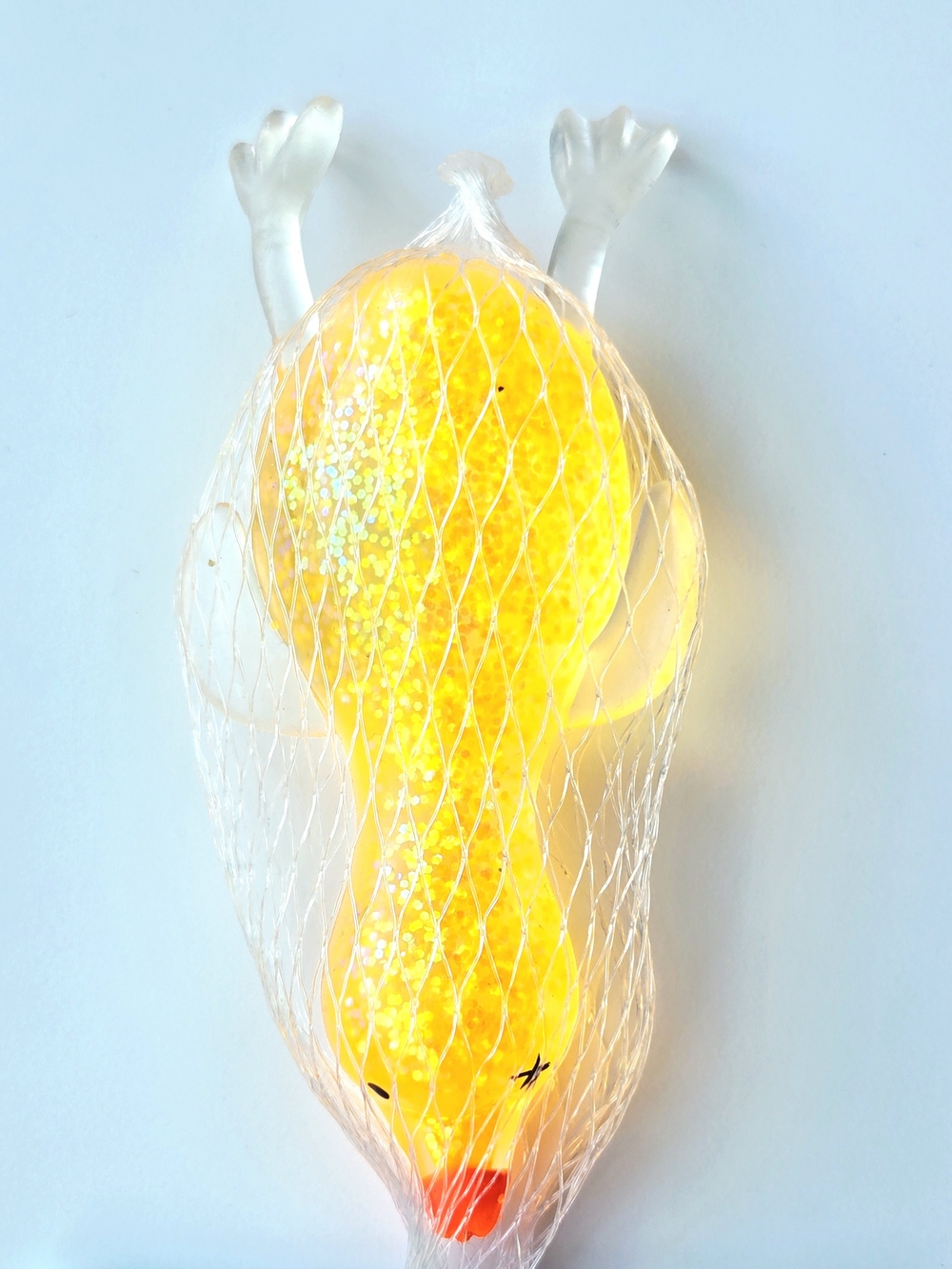 ORB Curiosities Sugar Swaps Goose Squishy Toy Yellow Glitter Sensory NEW - Picture 4 of 7